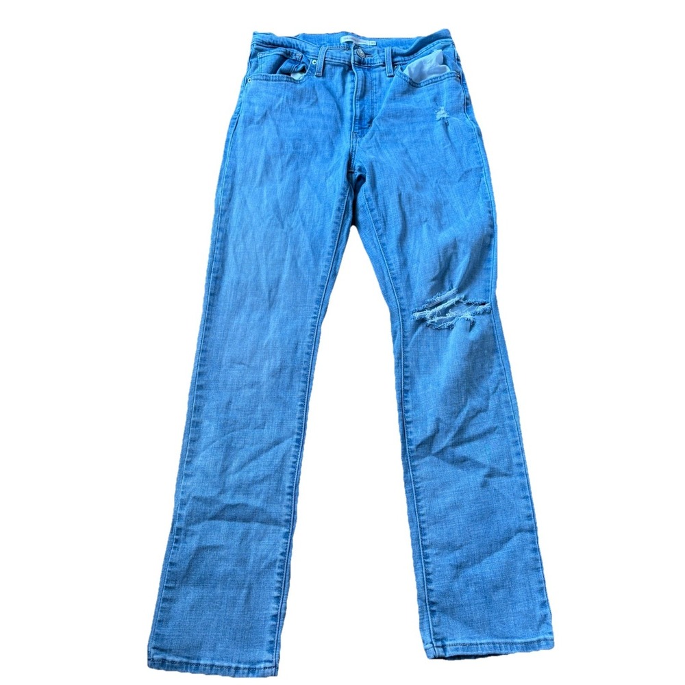Levi's 724 High Rise Straight Jeans Size 30x30 Medium Wash Medium‎ Wash Blue